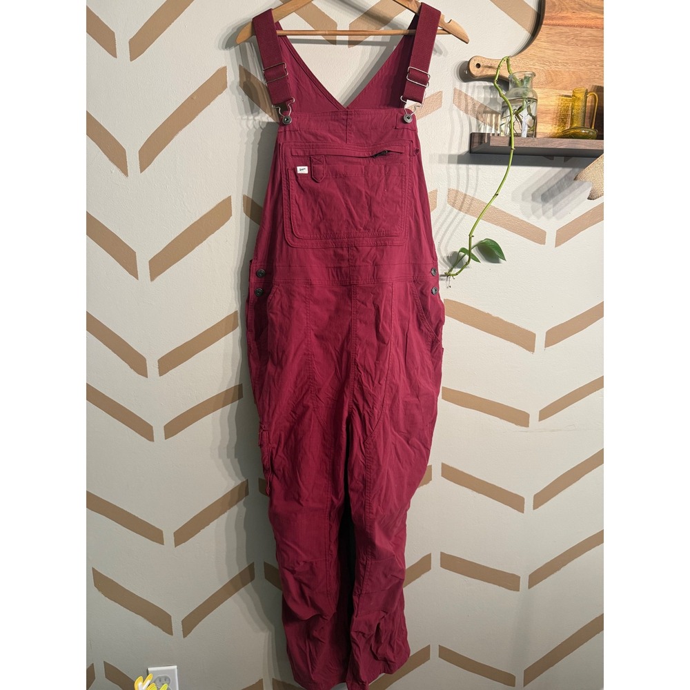 Duluth Trading Co Overalls Women L x 29 Maroon Heirloom Gardening Ripstop Bibs